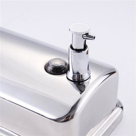 英特汉莎商用家用免打孔安装皂液机不锈钢按压皂液器适配多种液体给皂器