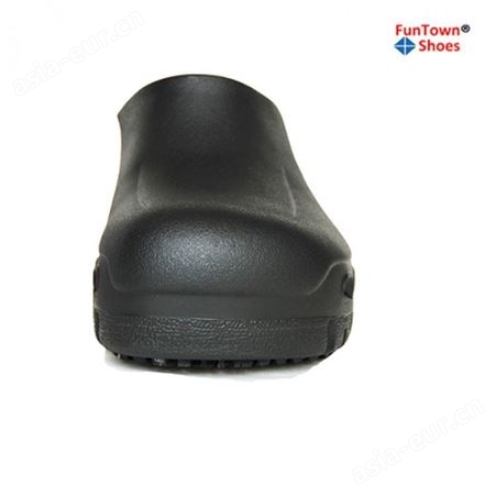 funtownshoes/范特仕7101 黑色带孔EVA材质防滑橡胶大底厨师鞋